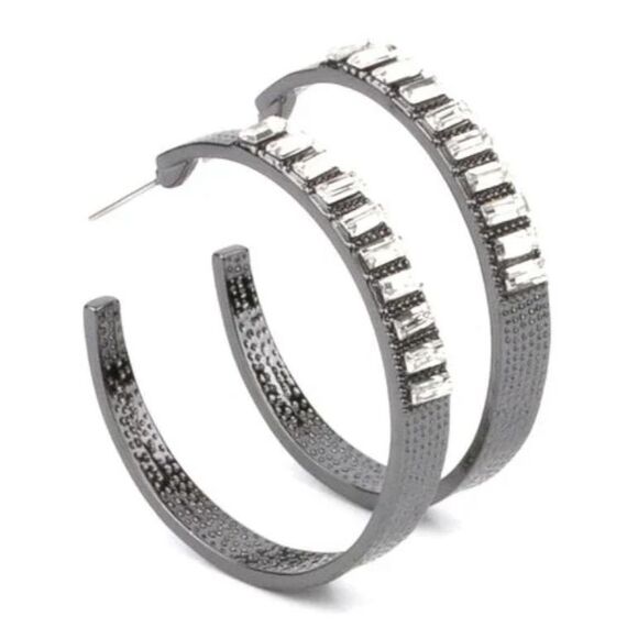 More to Love Black Earrings (119) - Picture 2 of 2